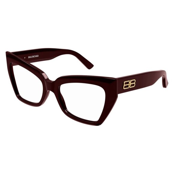 NEW BB0275O 003 BALENCIAGA RED WOMEN BUTTERFLY EYEGLASSES - Picture 1 of 3